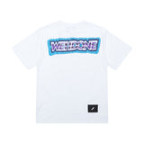 We11 Done T Shirts Graffiti Printing Summer Men's and Women's Casual Short Sleeve