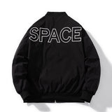 NASA Varsity Jacket Embroidered Baseball Uniform Men Flight Suit Casual Loose