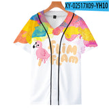 Baggy Baseball Jersey Printed Break Fashion Short Sleeve Baseball Uniform