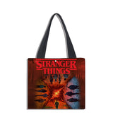 Stranger Things Hellfire Club Handbag Square Double-Sided Full Color Digital Printing Bag Shopping Bag Carrying Case