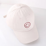 Smiley Face Cap Embroidered Baseball Cap Peaked Cap