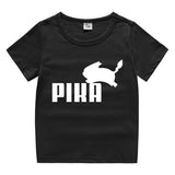 Children Pokemon Pikachu T Shirt Summer Cotton Short Sleeve T-shirt Sports
