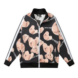 Palm Angels Sweatshirts Printed Men and Women Baggy Coat Campus Retro Sports Casual Jacket