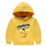 Children Pokemon Pikachu Hoodie Girls Children Fleece Lined