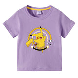 Children Pokemon Pikachu T Shirt Short Sleeve T-shirt Men 'S Top
