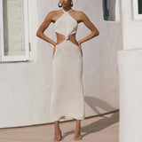 Homecoming Dresses Spring/Summer Women's Sexy Knitted Long Skirt Dress