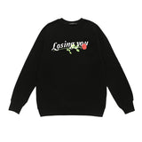 Mens Fall Outfits Sweater Men and Women Hiphop High Street Couple Retro Portrait
