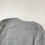 Smiley Face T Shirt round Neck Pullover Smiling Face Embroidery Loose Short Sleeve T-shirt
