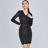 Women Spring Dress Stretch Velvet Skinny Hip Skirt Women's Black Dress