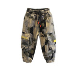 Toddler Boys Pants Boys Spring Children Camouflage Cargo Pants Leisure