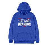 Let'S Go Brandon Hoodie Winter English Letter Printing Fashion Hooded Sweatshirt