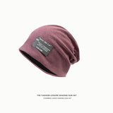 Toboggan Hat Women's Spring and Summer Knitted Pile Heap Cap Men