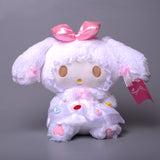 My Melody Plush Girly Heart Cute Cartoon White Pink Bow Melody Plush Toy Doll Children Doll Kulomi