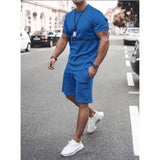 Fear of God Fog T Shirt Essentials Double Line Casual Sports Short Sleeve Shorts Suit