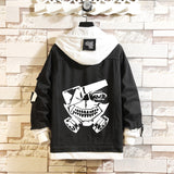 Comic Denim Jacket Men and Women Fashion Fall Winter Cowboy Sweater Coat Top
