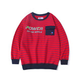 Children Boy Hoodie Spring Boys Long Sleeve Striped Terry