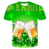 Saint Patrick's Day Closing 3D Printed T-shirt Short Sleeve Top