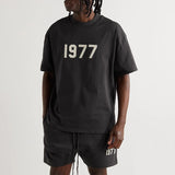 Fear of God Essentials 1977 Shorts Flocked Printed Trendy Shorts