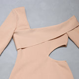 Winter Formal Dresses Knitted Dress Temperament Midriff Outfit Bandage Dress