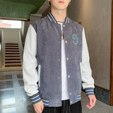 Corduroy Varsity Jacket Corduroy Coat Men's Spring and Autumn Jacket Casual Student Autumn and Winter Clothes Top Clothes