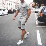 Fear of God Fog T Shirt Essentials Double Line Casual Sports Short Sleeve Shorts Suit