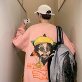 Men Sweatshirts round Neck Sweater Men's Spring and Autumn Loose Pullover T-shirt
