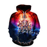 Stranger Things Hoodie Stranger Things 3D Digital Printing Loose Pullover Hoodie Sweater