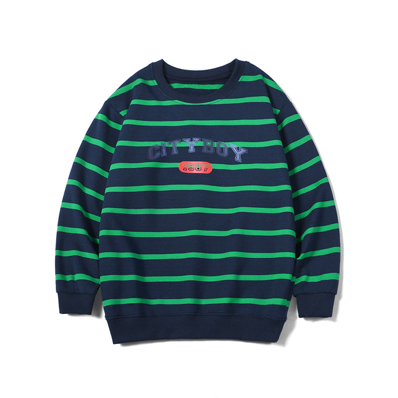Children Boy Hoodie Spring and Autumn Long Sleeve Boy's Hoody Printed