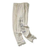 Kanye West Sunday Service Pant Velcro Ankle-Tied Trousers Embroidered Loose Sports