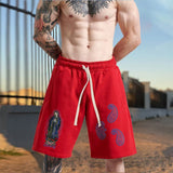 Rave Outfits Men Shorts Large Size Loose Casual Shorts Men's Summer
