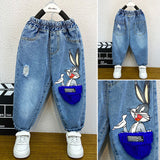 Toddler Boys Pants Children's Jeans Spring and Autumn Leisure