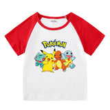 Children Pokemon Pikachu T Shirt Cotton T-shirt Casual Sports Cute