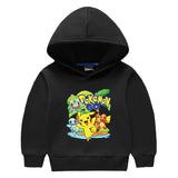 Children Pokemon Pikachu Hoodie Children's Hooded Sweatshirt