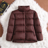 Women Winter Coats Puffer Jacket Down Coat Fall/Winter Down Jacket Female Stand Collar White Duck Down Coat