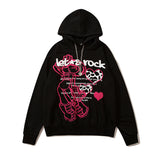 Mens Fall Outfits Cartoon Necklace Sweater Men and Women Dark High Street Loose Couple's Tops