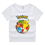 Children Pokemon Pikachu T Shirt Cotton T-shirt Casual Sports Cute