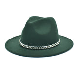 Mens Kentucky Derby Hats Spring and Autumn Men's Outdoor Fedora Hat Panama Felt Hat