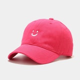 Smiley Face Cap Baseball Cap Soft Top Embroidery