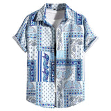 Men Hawaii Shirts Men's Short Sleeve Casual Shirt
