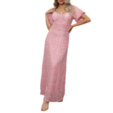 Olivia Wilde Dress Fashionable Sexy Dress Sequined Short Sleeve Backless Dress