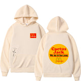 Cactus Jack McDonalds Hoodie Printed Hoodie Hip Hop Men and Women Couple Sweater