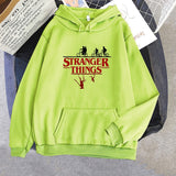 Stranger Things Hoodie Stranger Things Printed Hoodie Fleece Padded Coat Sweatshirt