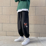Men Pants Men's Loose Tappered Sports Hong Kong Style Casual