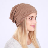 Women Winter Hats Men's and Women's Hats Sleeve Cap Autumn and Winter Knitting Earmuffs Hat