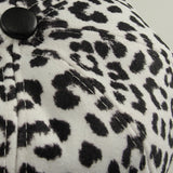 Leopard Fur Hat Beret Vintage Leopard Print Painter Cap