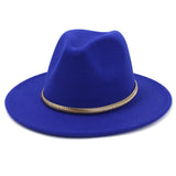 Cowboy Hats Autumn and Winter Men's and Women's Woolen Hat Fedora Hat