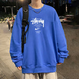 Stussy Sweatshirt Men's Spring and Autumn round Neck Loose Long Sleeves