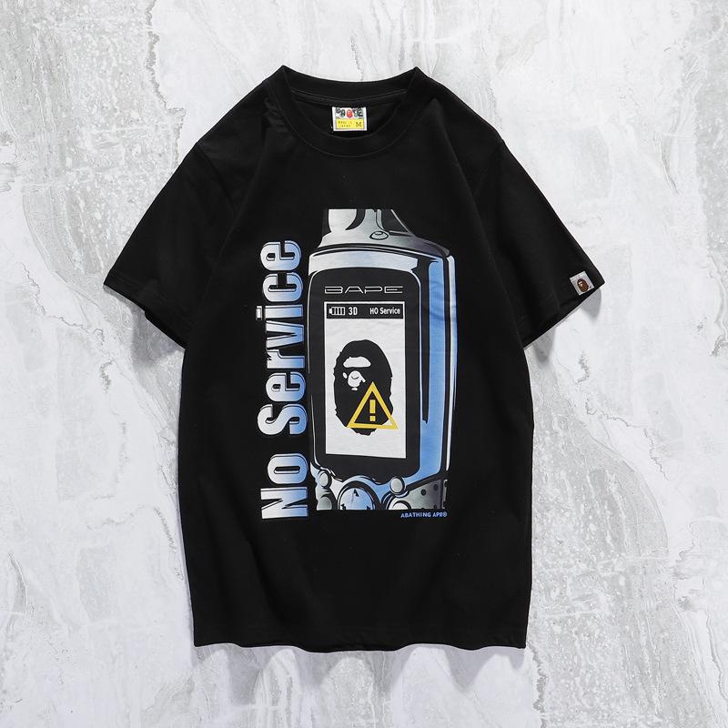 Shark Print T Shirt Summer Casual Cartoon Anime Pullover Short Sleeve Round Neck T-Shirt