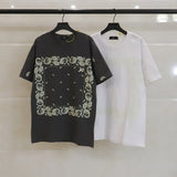 We11 Done T Shirts Vintage Square Scarf Paisley Summer Men and Women Same Style