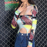Music Festivals Rave Outfits Girls Tops Summer Women's Fashion Short T-shirt Women
